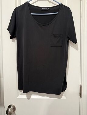 Nixon Asked Cash Black Short Sleeve Pocket T-Shirt Size S